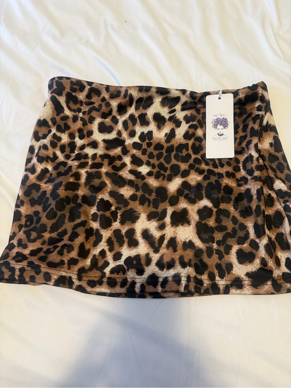 Do my self leopard mini skirt